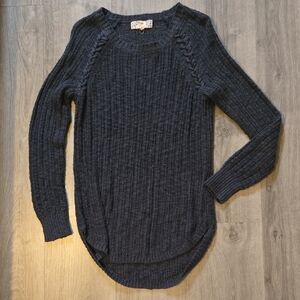 Pink Republic Dark Navy Blue Crew Neck Sweater